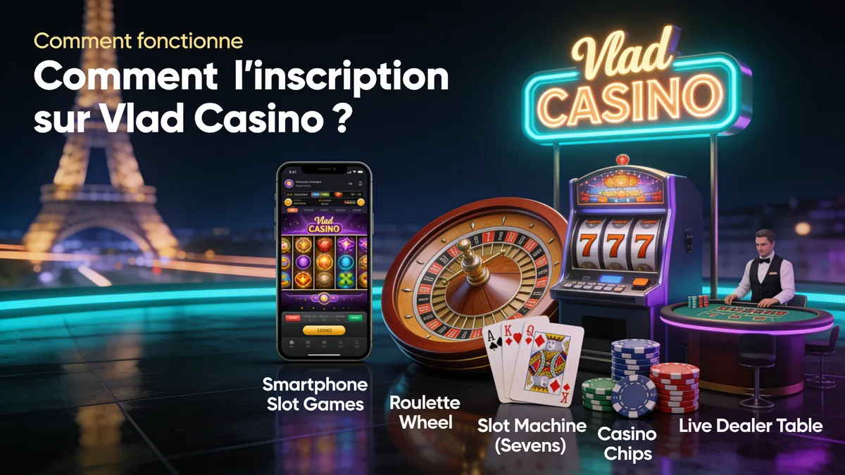Comment fonctionne l'inscription sur Vlad Casino ? pour les joueurs en France